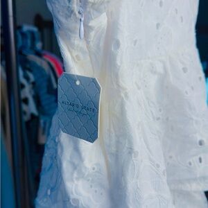 Altar'd State White Eyelet Lace Sleeveless Top